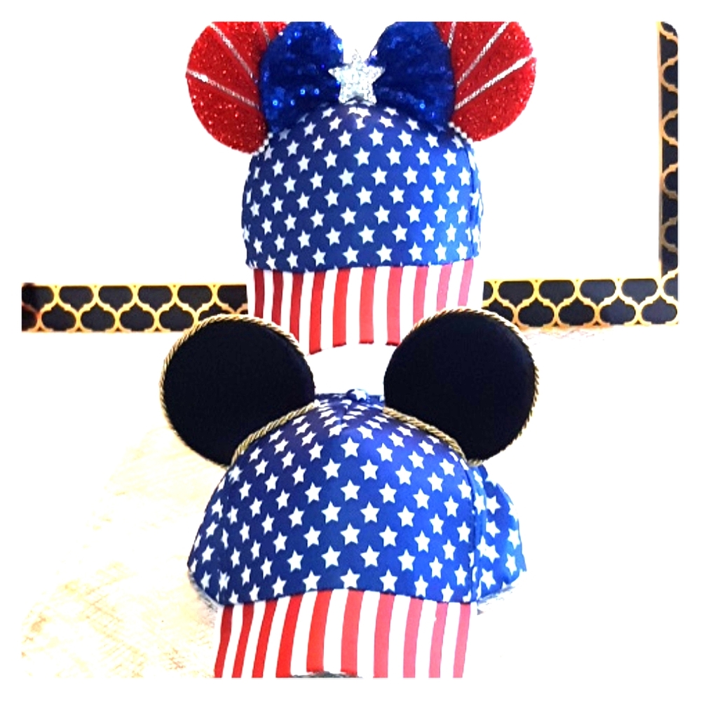 Mickey Hats! His and Hers 4th of July Set